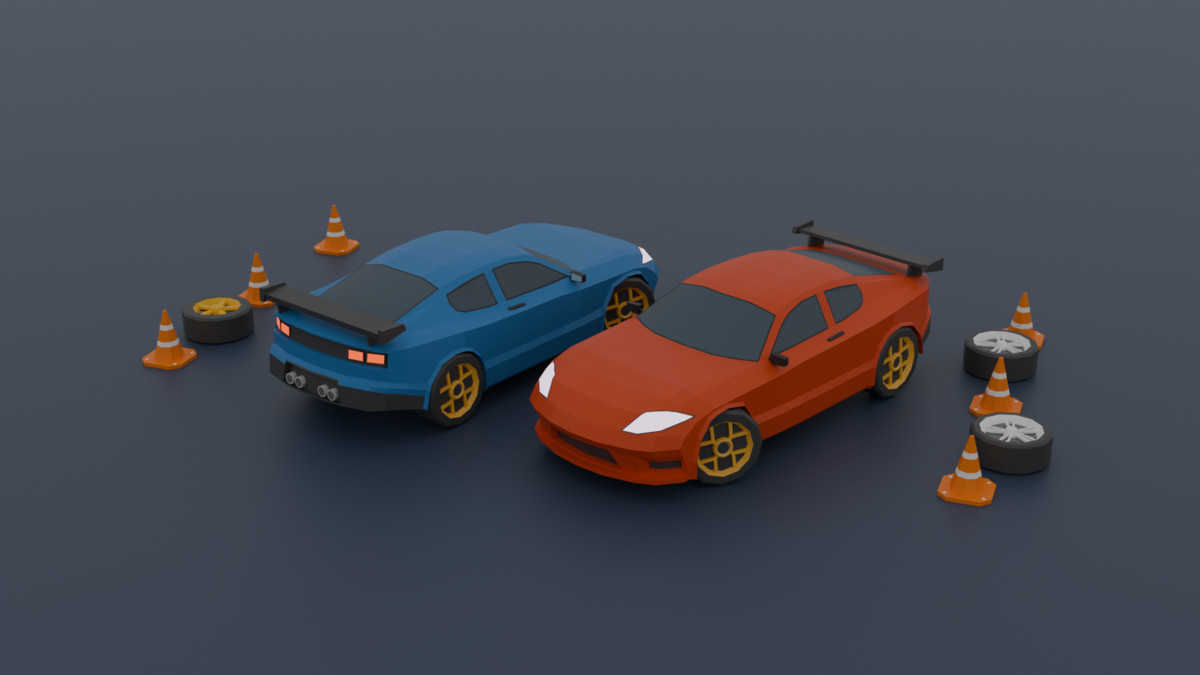 Low Poly Vehicles-Optimized Package