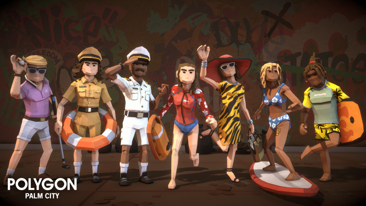 POLYGON - Palm City - Art by Synty