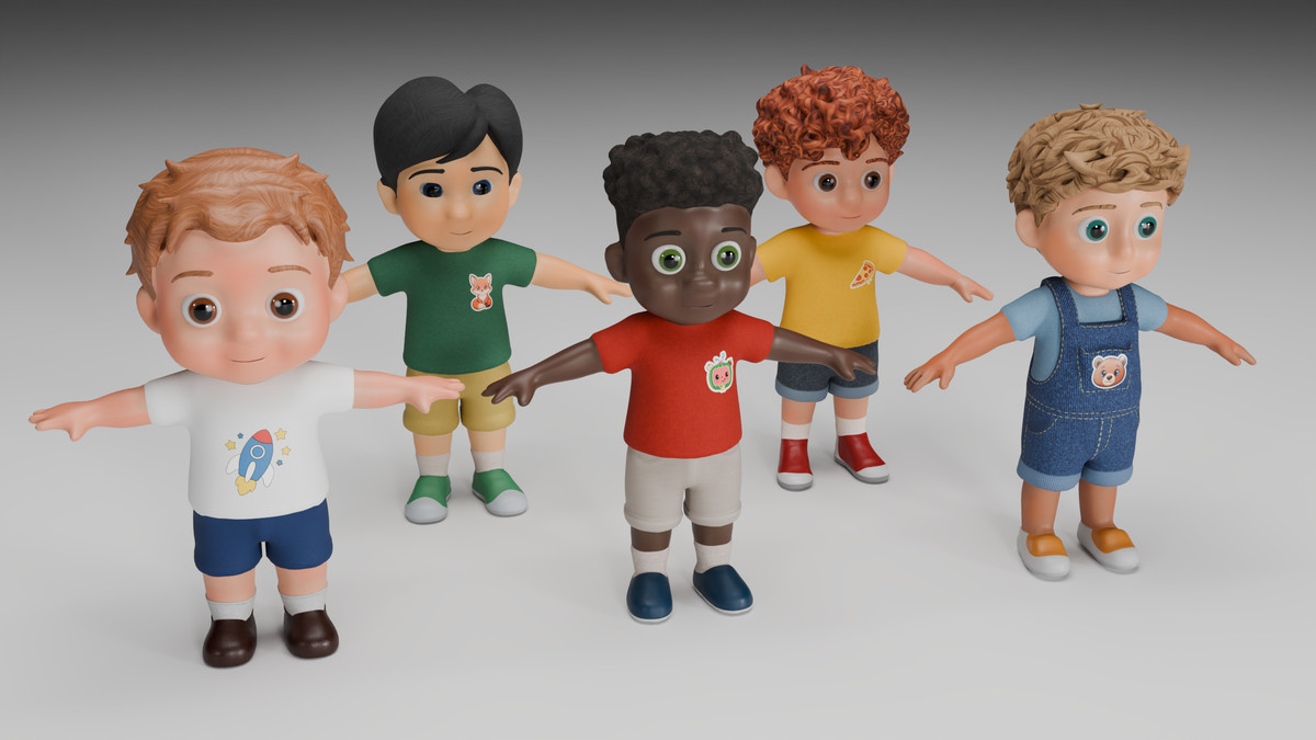Stylized Chibi Kids Pack - Volume 1