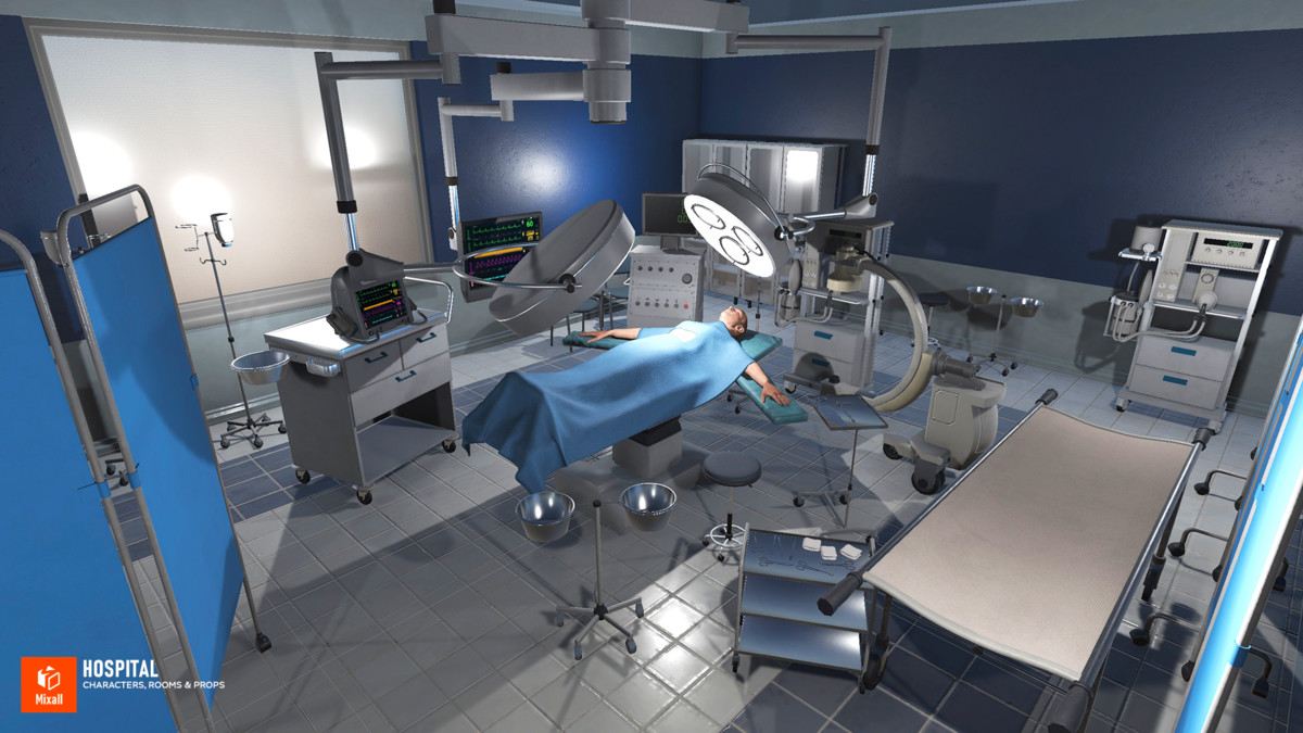 Hospital - Characters, Rooms & Props