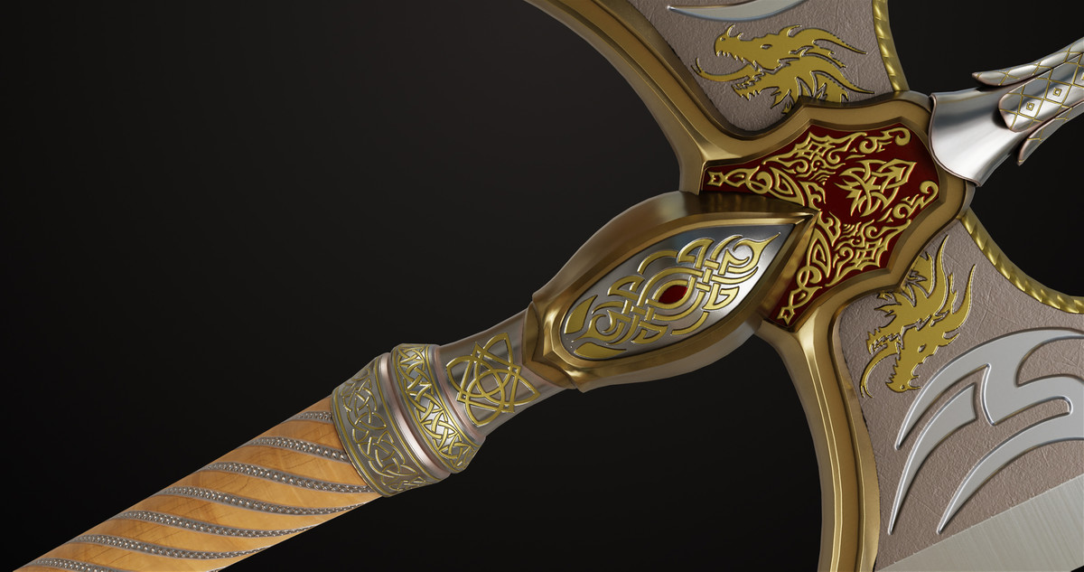 Battle Axe 10 URP HDRP Textures