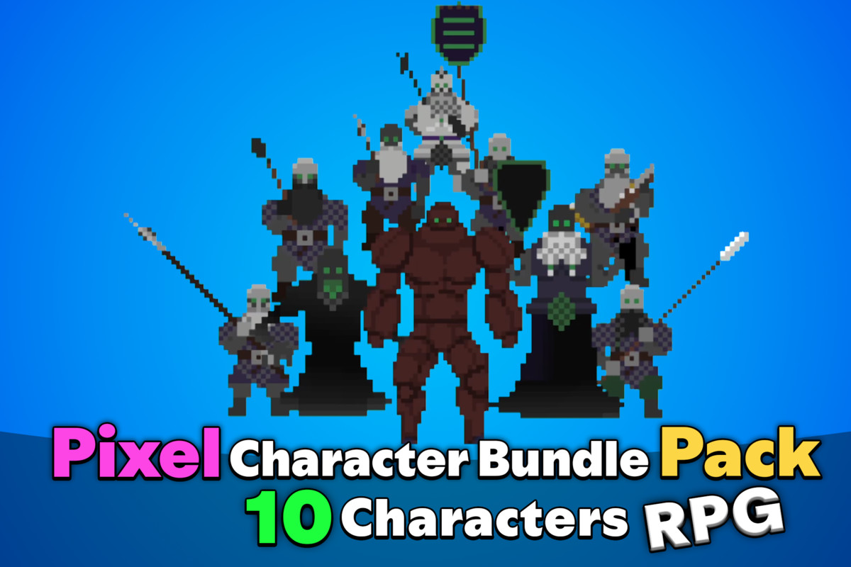 Pixel 2D RPG Character Mega Pack (Faction Earth Dwarves)