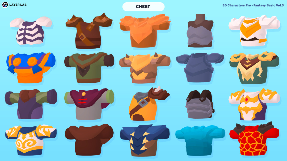 3D Characters Pro - Fantasy Basic Vol.3