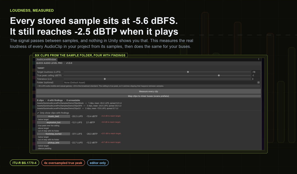 Quick Audio Level Pro