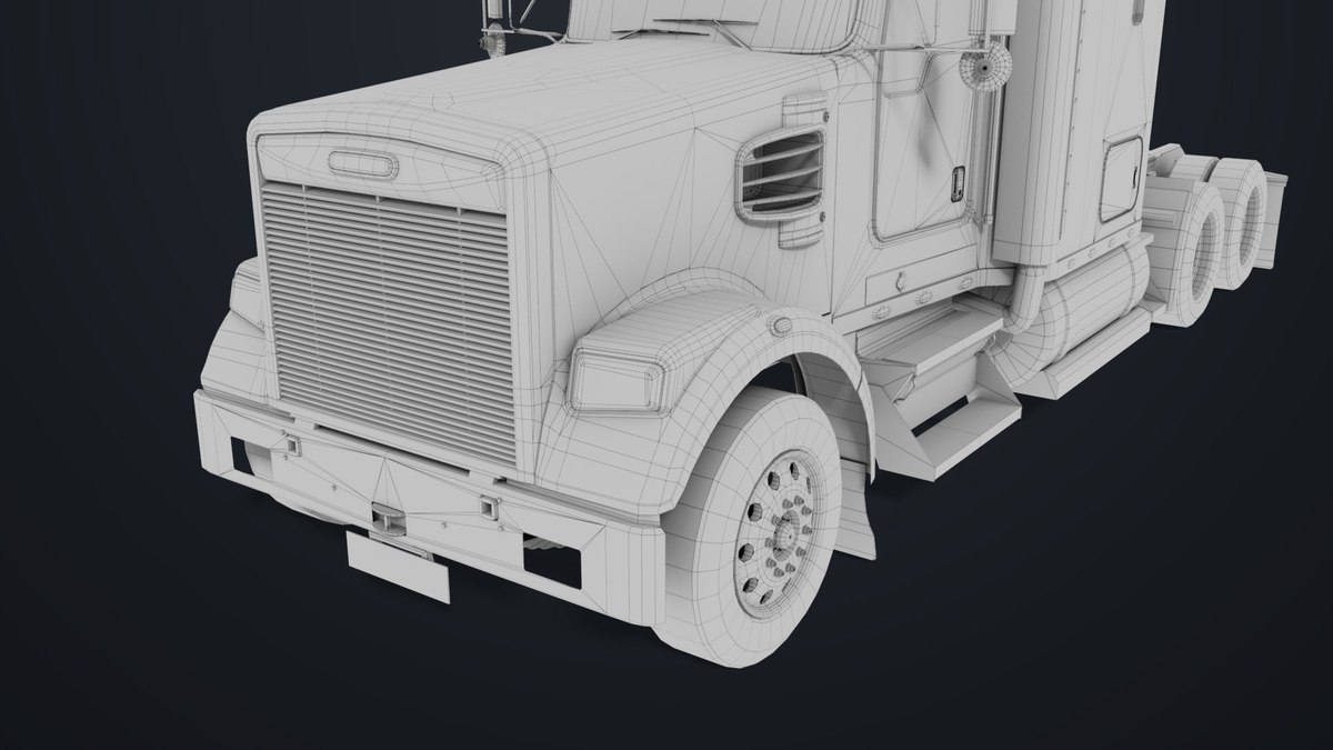 Heavy Truck Chassis 07 Blue and Green URP HDRP Textures