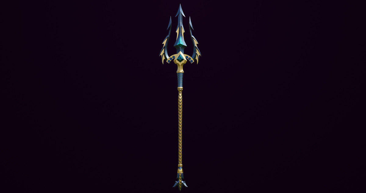 Fantasy Trident 01 URP HDRP Textures