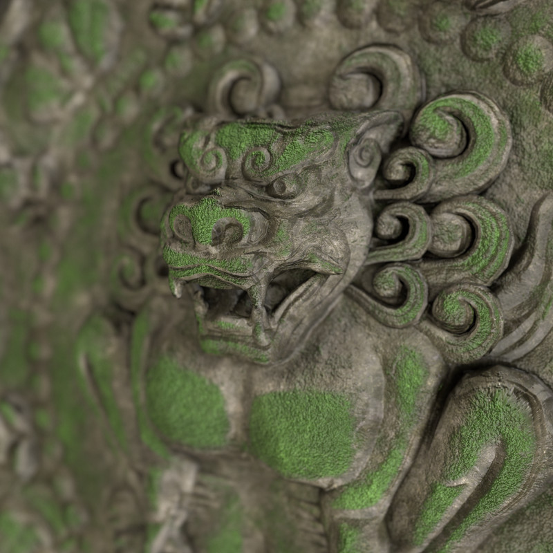 Korean Traditional Roof Tiles (Sumaksae) Set.