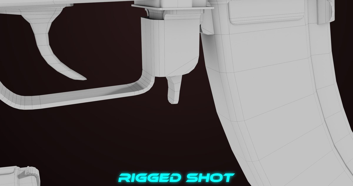 AKMS Light Machine Gun 10 Metal URP HDRP Textures