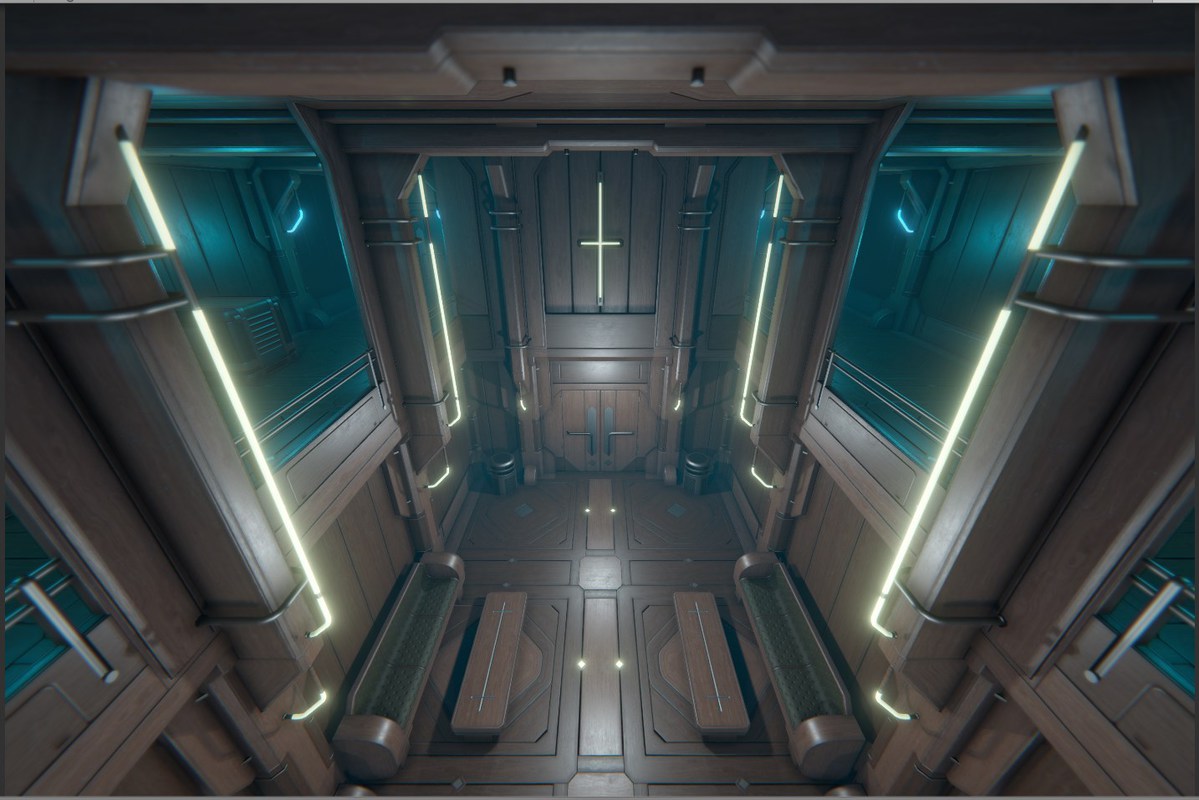 Wooden Sci-Fi Environment Modular Kit.