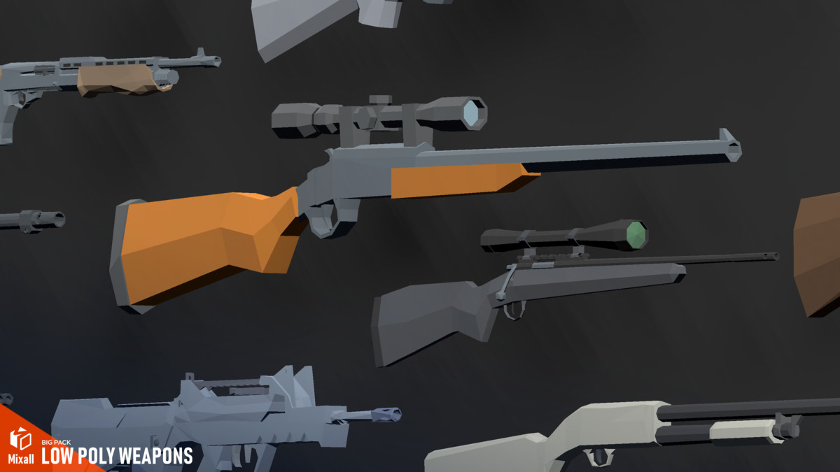 LOW POLY Weapons - Big pack