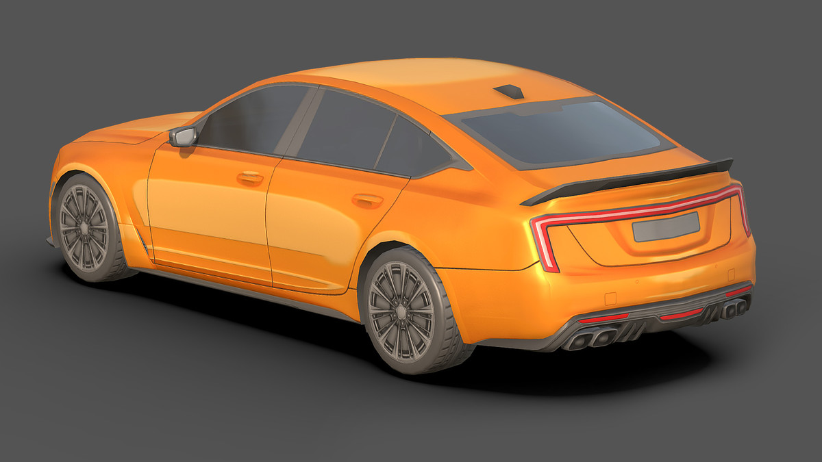 Sedan Low Poly Cars Pack