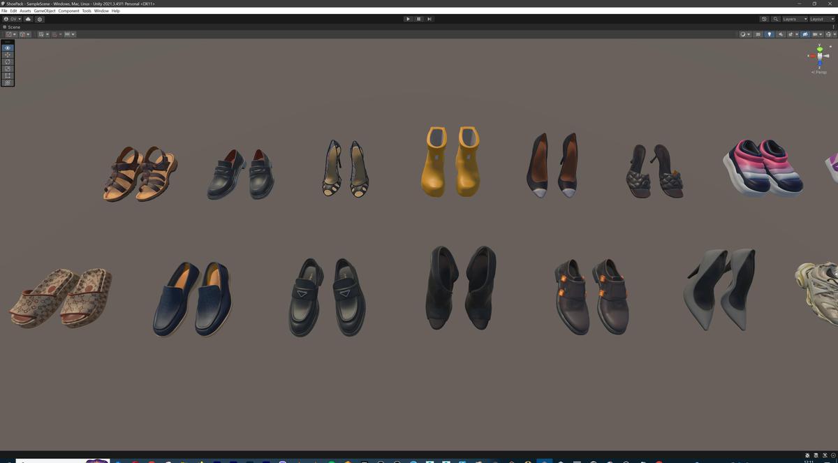 Ultimate Shoe Pack (72 Footwear Low-poly 3D models)