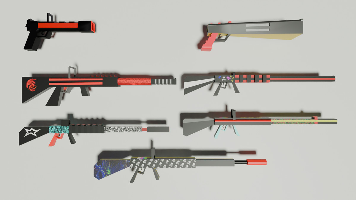 Stylized Low Poly Weapon Pack (Guns & Rifles)