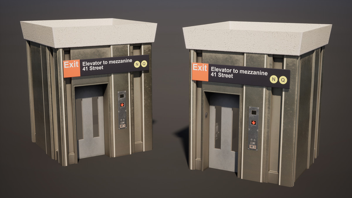 Subway Realm - Game-Ready NYC Metro Station