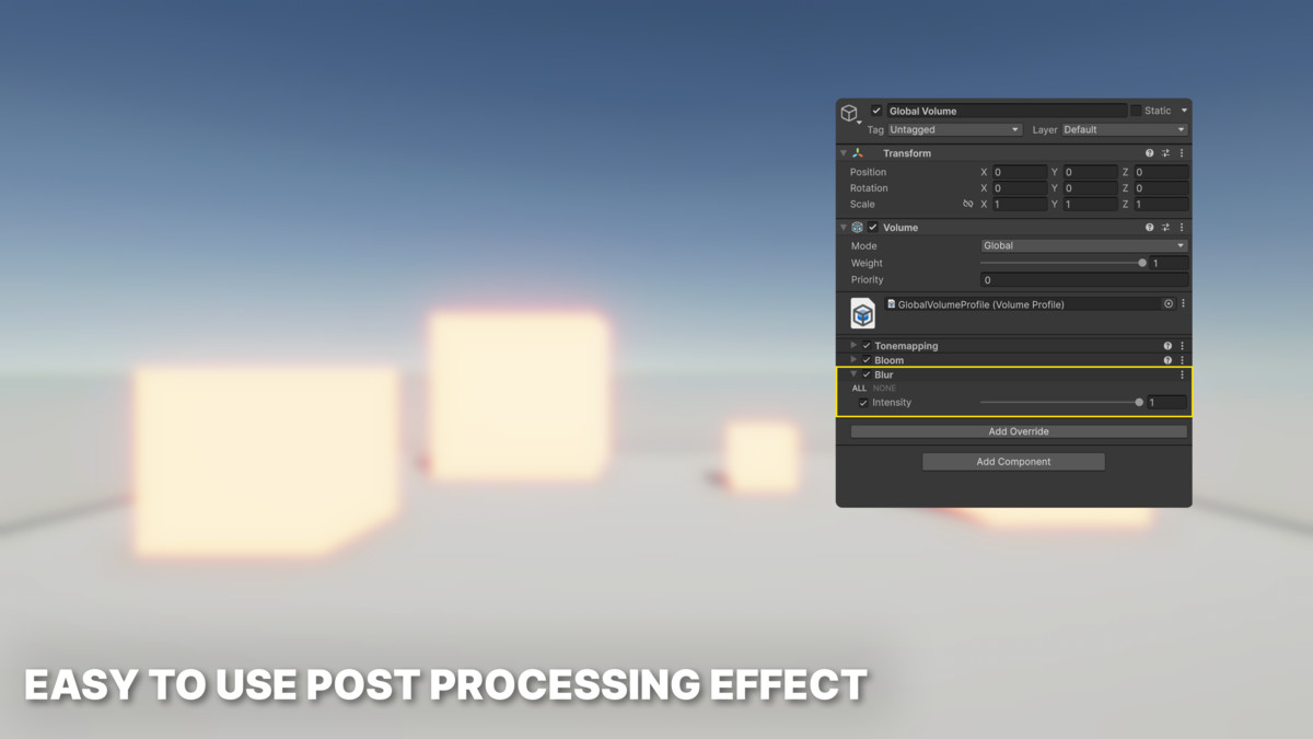 Post Processing Bundle - Blur, Sharpen & Outline for URP