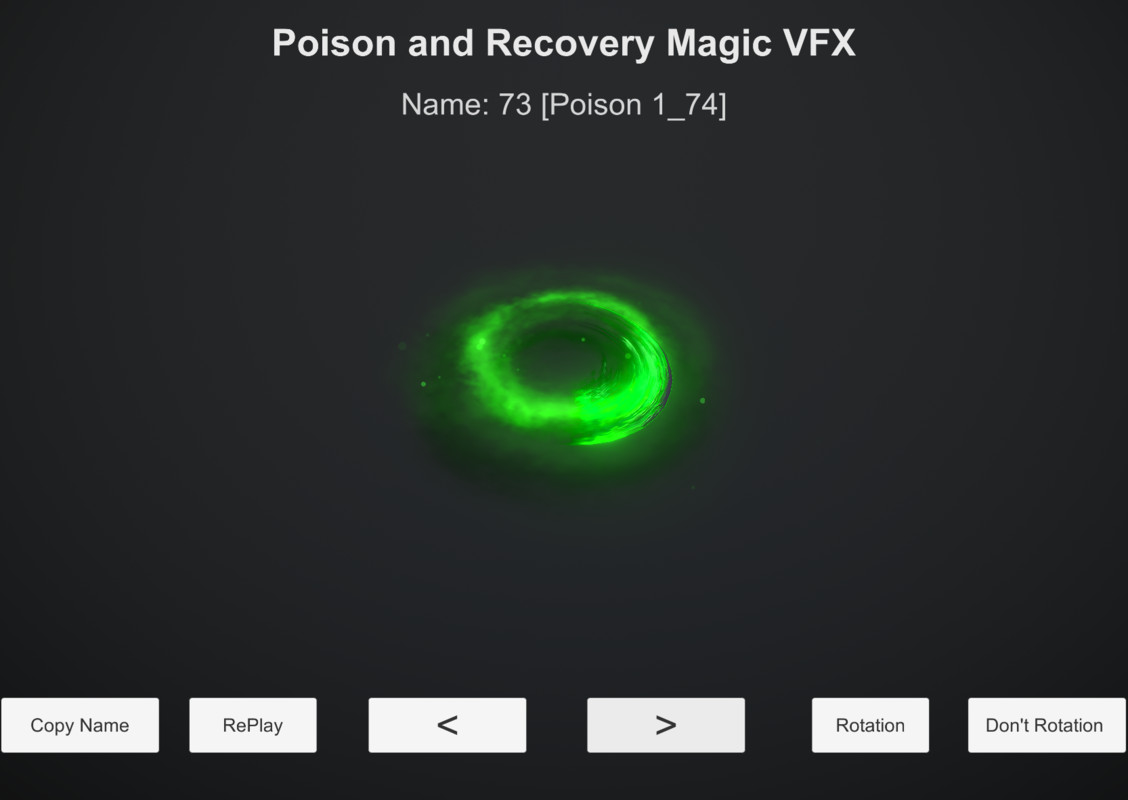 Poison and Recovery Magic VFX