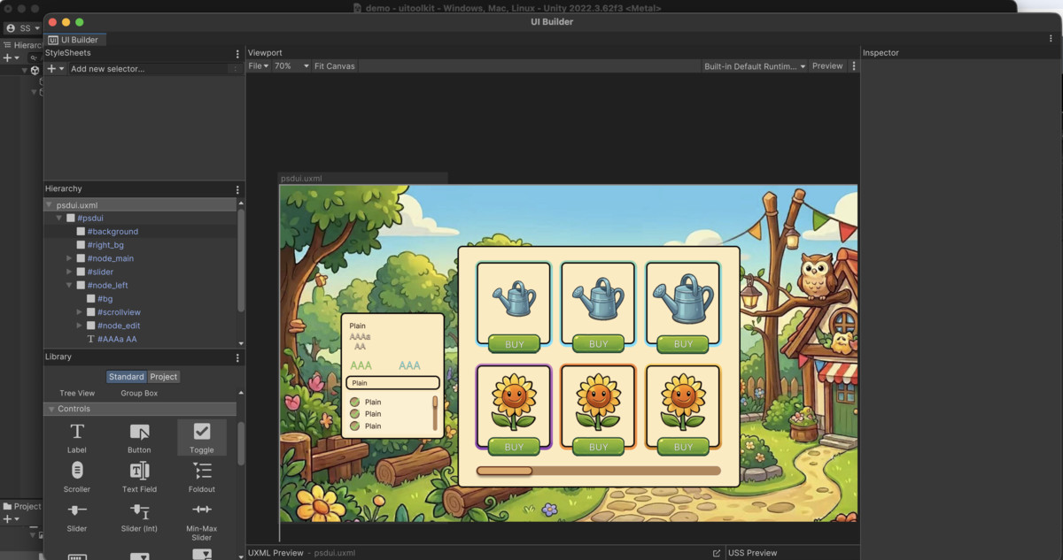PSD TO UI Toolkit