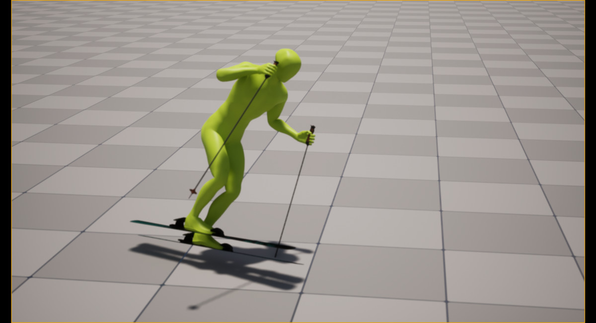 Ice Skie and Skate Animation