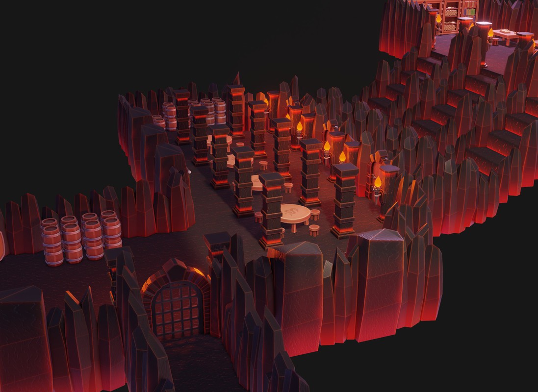 Complete Fantasy Dungeon Creator – Modular 3D Assets + Props + Ambience + SFX