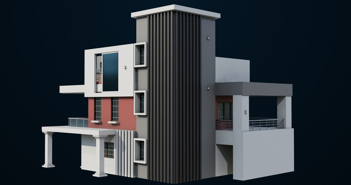Modern House 01 URP HDRP Textures