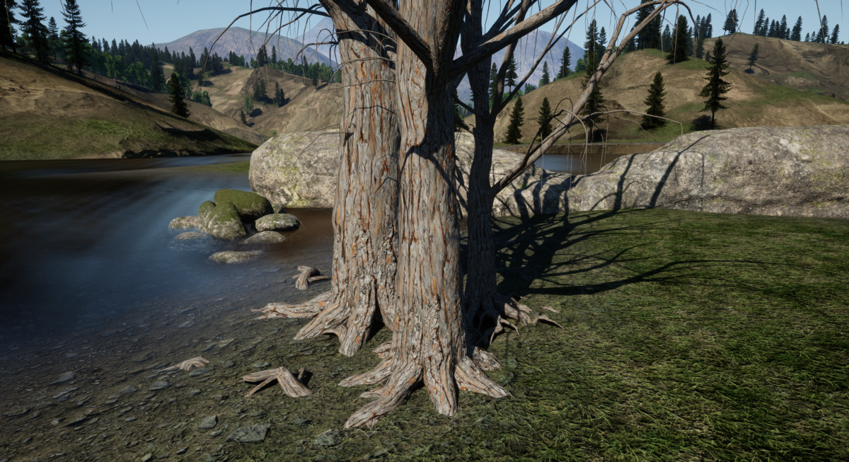 Realistic Tree Bark Materials - Customizable 4K PBR Shader Bundle Vol.04