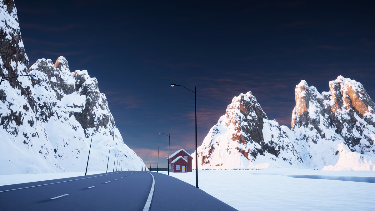 Snow-covered Island