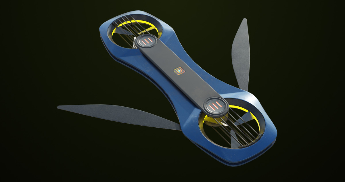 Sci Fi Hoverboard 02 URP HDRP Textures
