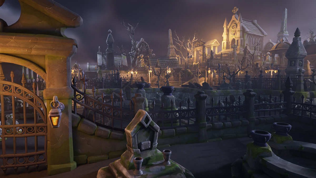 Stylized graveyard I