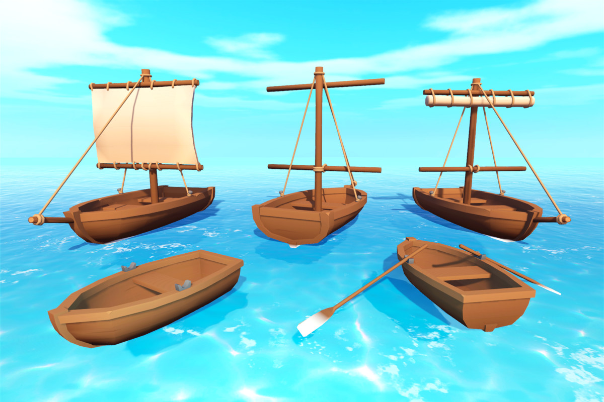 Low Poly Fishing Village Asset Pack