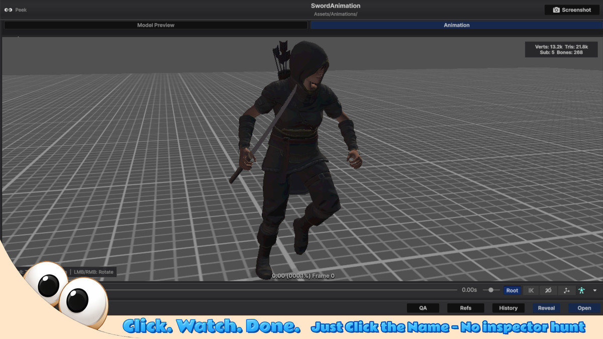 Peek: Quick Asset Preview - Prefab, FBX & More