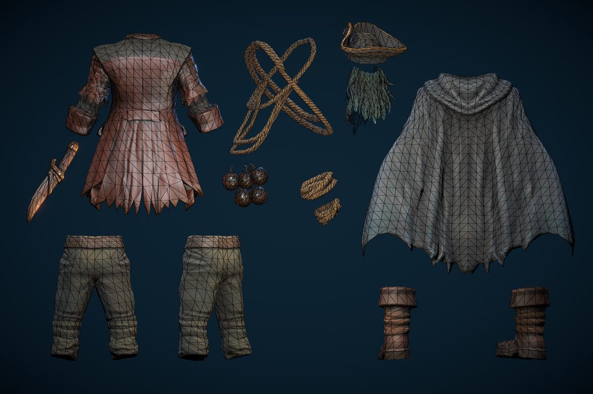 Stylized Skeleton Pirate Cannoneer