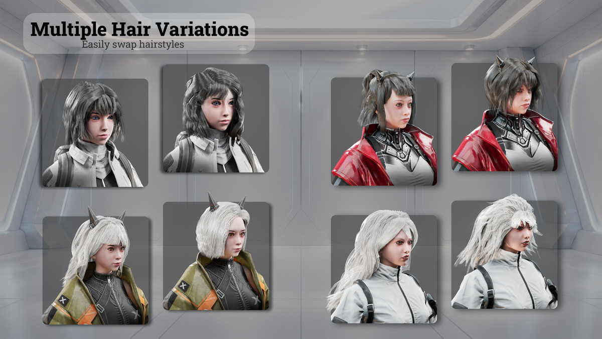 Cyberpunk & Sci‑Fi Female Operatives - Volume 1