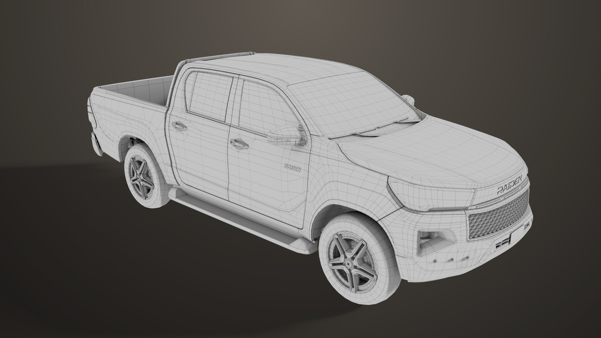 Pickup Truck 04 Brown URP HDRP Textures