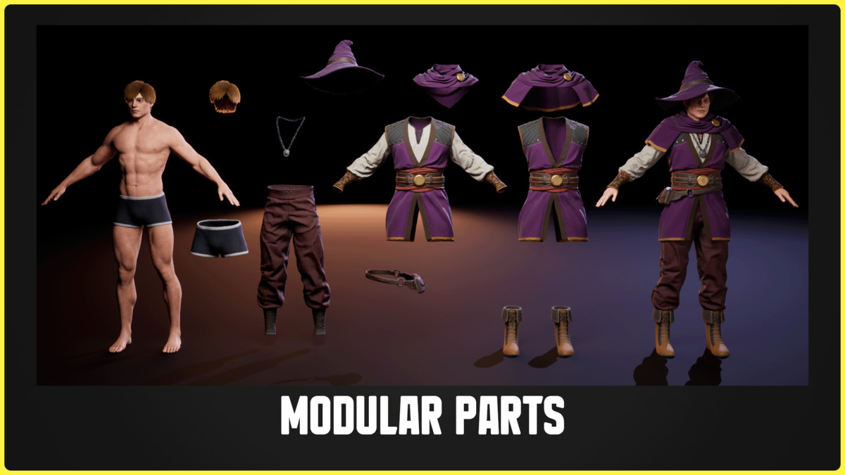 Modular Fantasy Character 03 – Mage