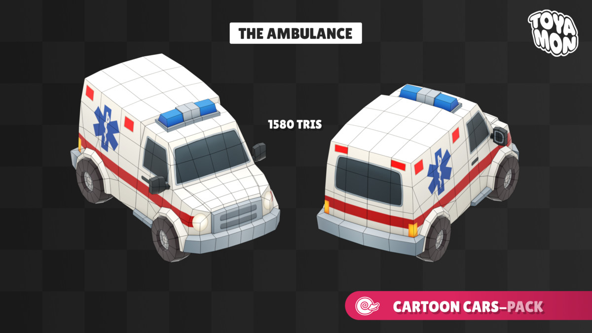 Stylized Cars Pack - Low poly