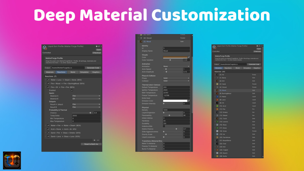 MatterForge — 2D Voxel Sandbox Engine