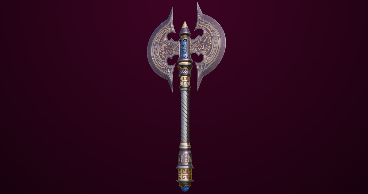 6 Battle Axes Collection 02 URP HDRP Textures
