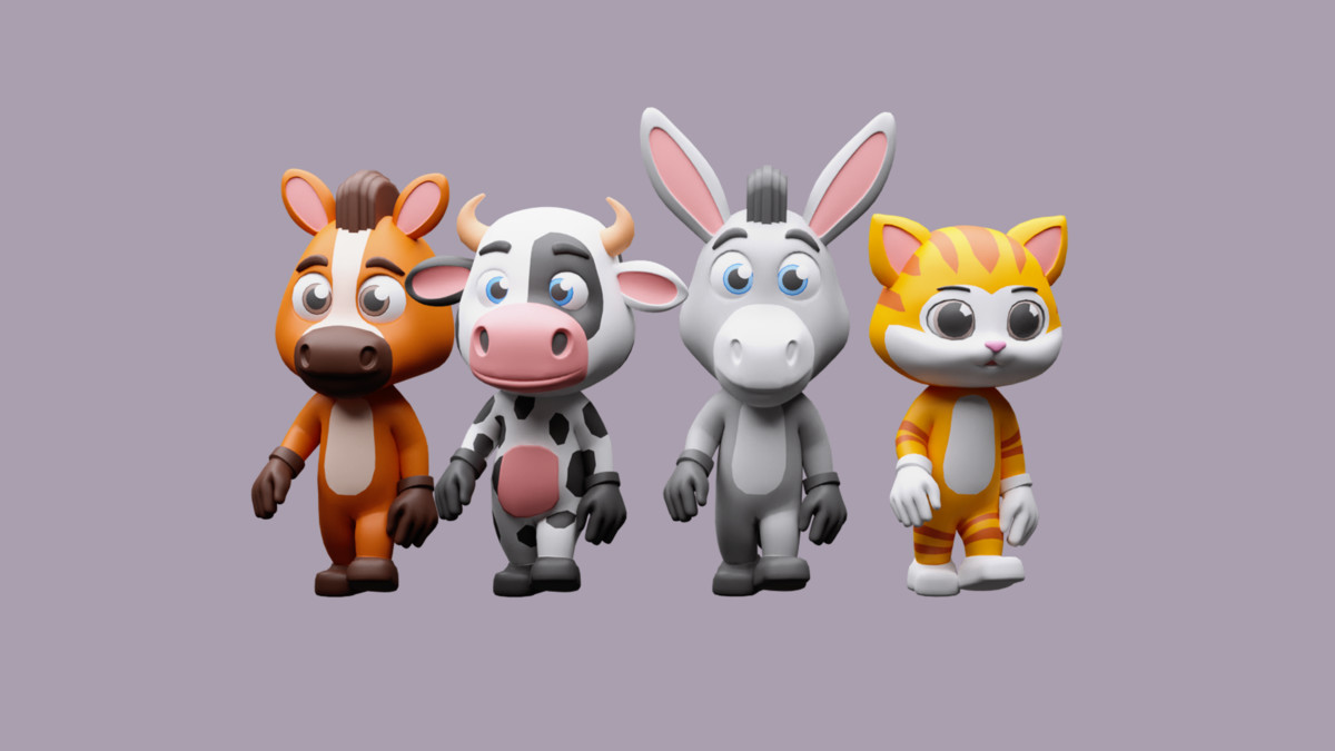 Cartoon characters animals 3 01