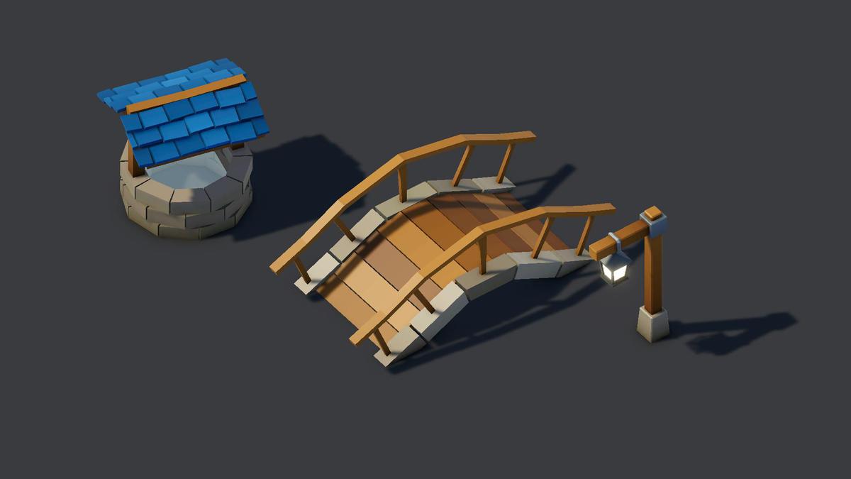 Stylized Fantasy Village Kit