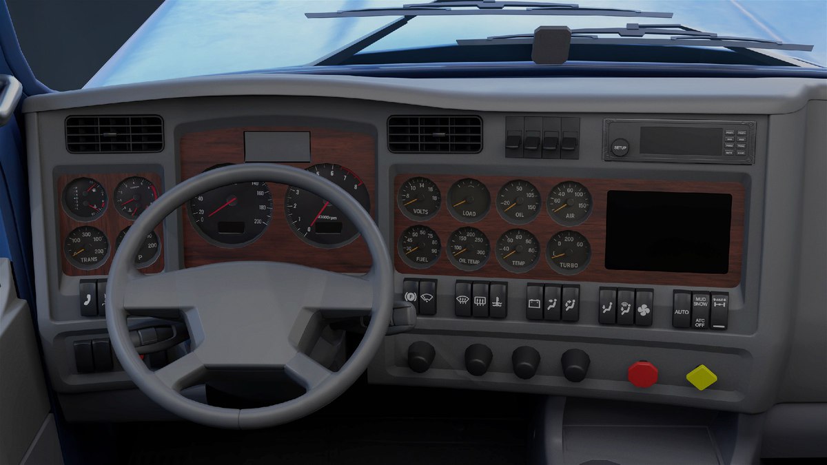 Heavy Truck Chassis 07 Blue and Green URP HDRP Textures