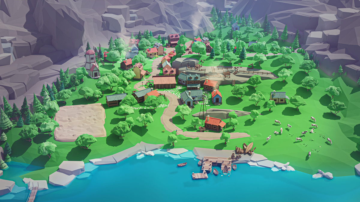 Village - Low Poly 3D Models Pack