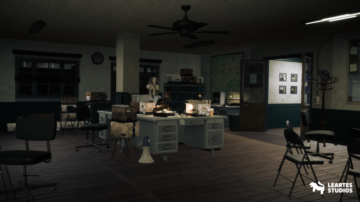 Retro Police Station Environment / Exterior + Interior