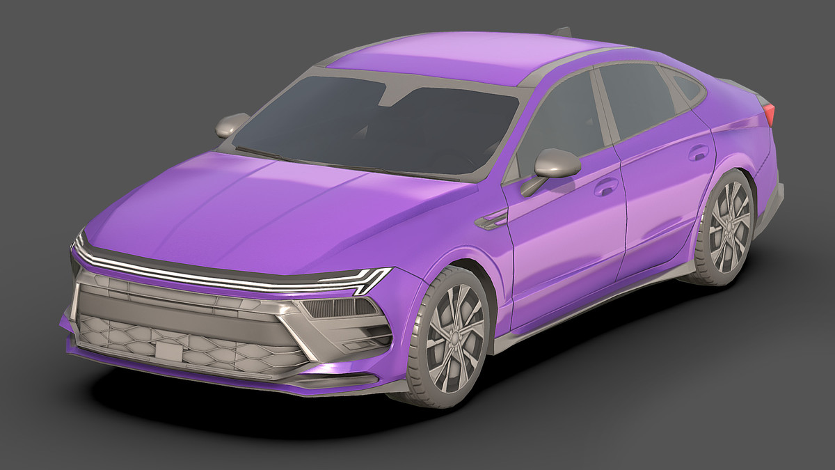 Sedan Low Poly Cars Pack
