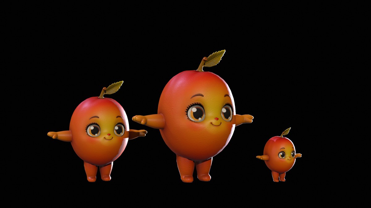 Chibi Fruit Peach