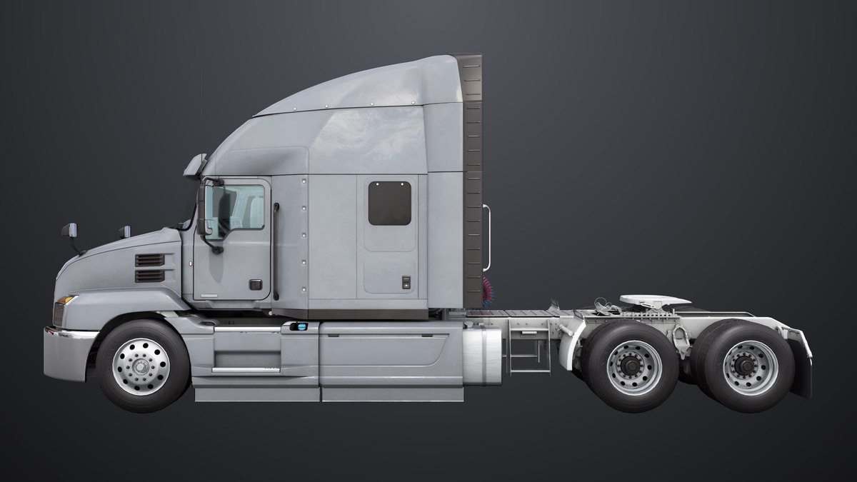 Heavy Truck Chassis 05 Grey Interior URP HDRP Textures