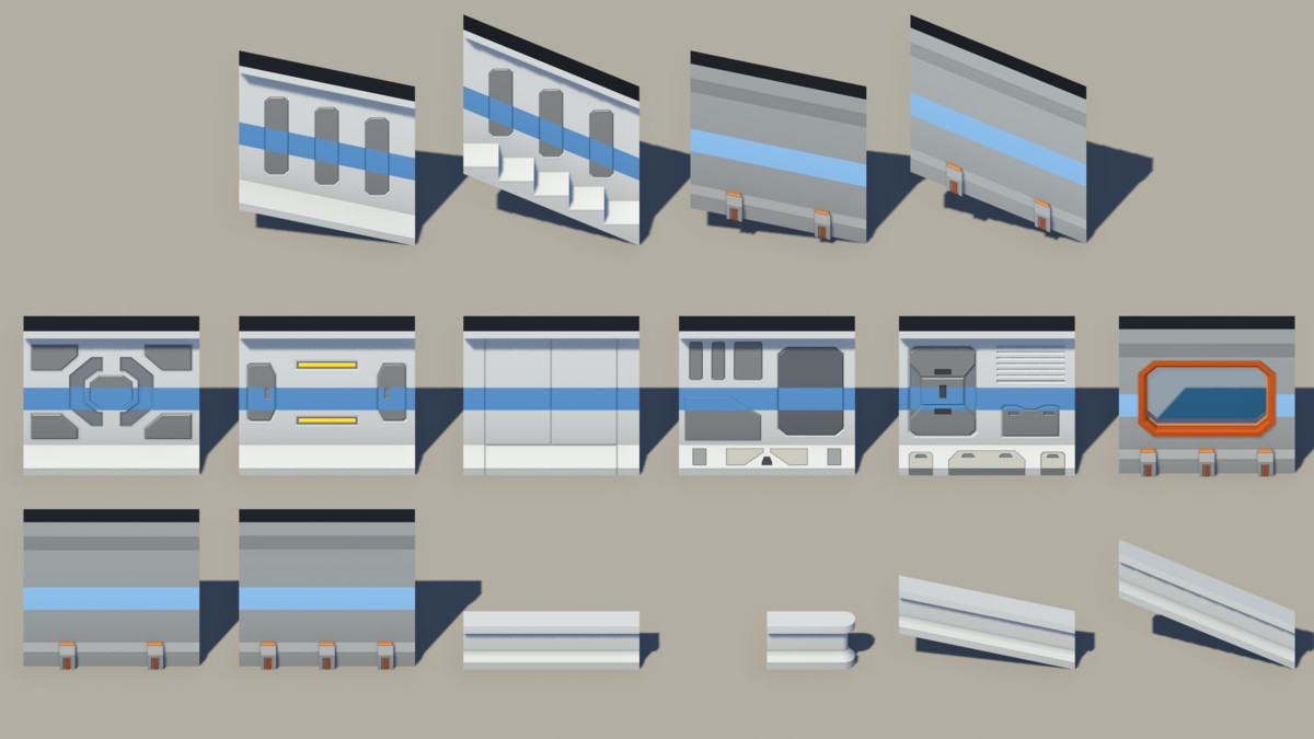 Sci-Fi Interior Modular Kit 02