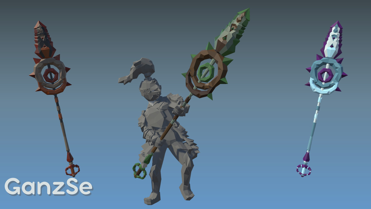 GanzSe Spears - Fantasy Low Poly Pack