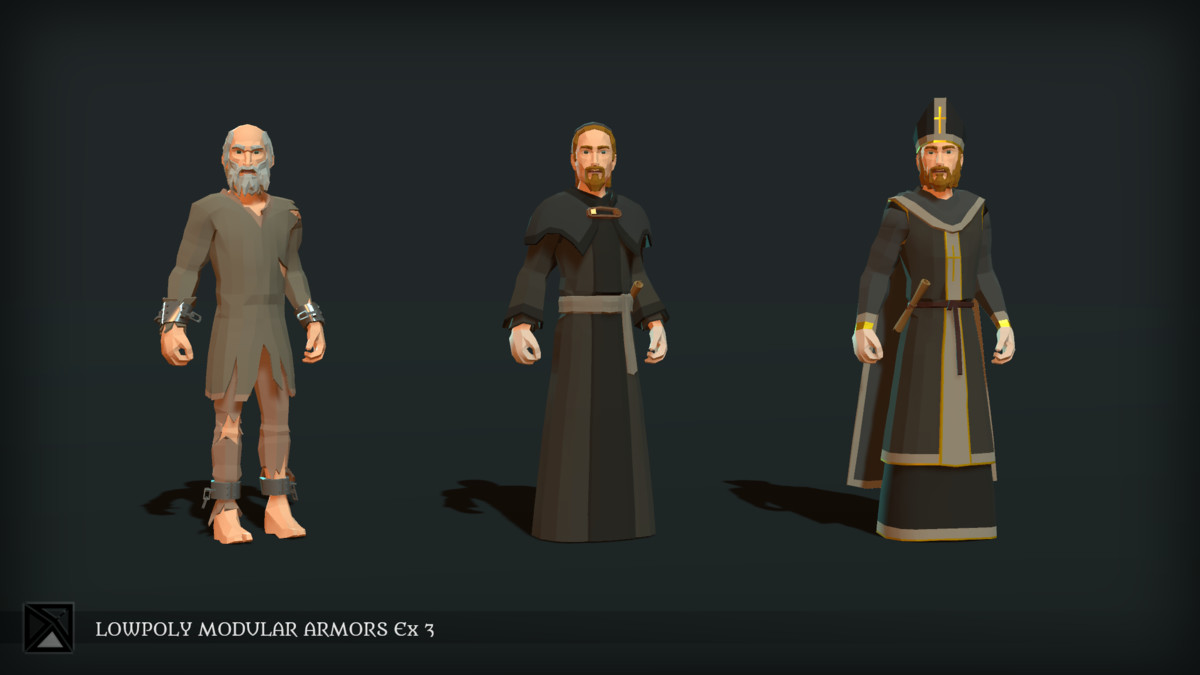 Low Poly Modular Armors Expansion Pack 03 - LOWPOLY MEDIEVAL FANTASY SERIES