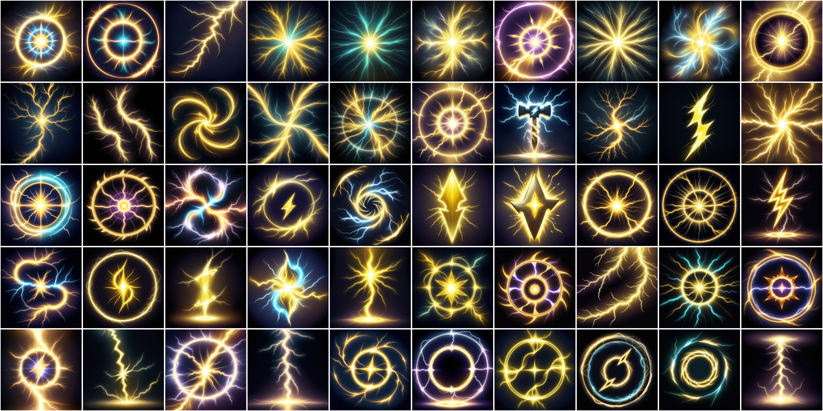 Soft Light Magic Spell Icons Super Bundle1