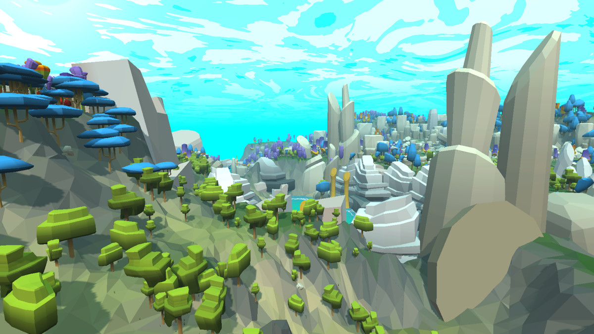 Low Poly Stylized Tiny Forest